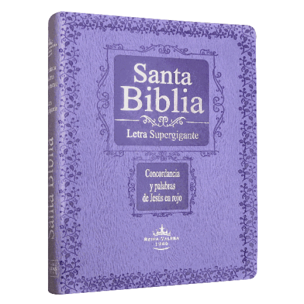Biblia Reina-Valera 1960 Gigante Letra Supergigante Imitación Piel Lila