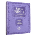 Biblia Reina-Valera 1960 Gigante Letra Supergigante Imitación Piel Lila
