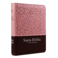 Biblia Reina-Valera 1960 Bolsillo Letra Grande Imitación Piel Rosa Marrón